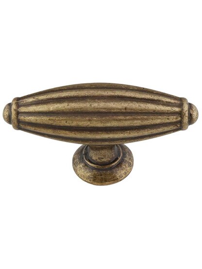 Tuscany Cabinet T-Pull - 2 7/8 inch in German Bronze.